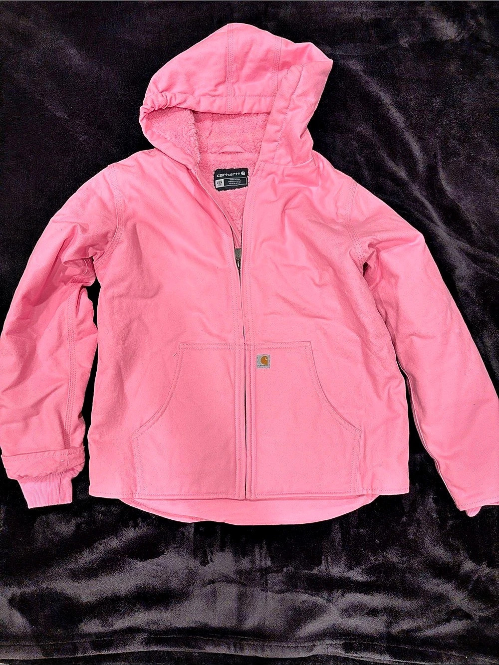 Carhartt Girls Sherpa-Lined Jacket Pink